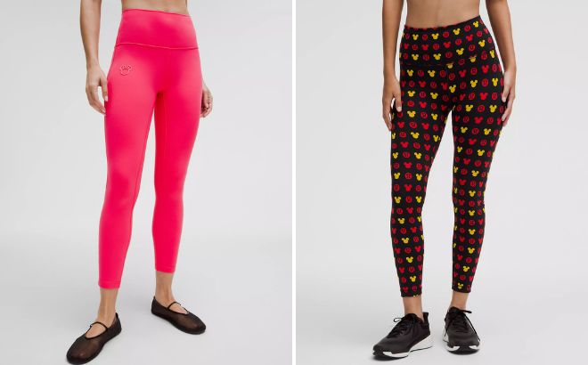 Disney x Lululemon Align High Rise Pants and Wunder Train High Rise Tights