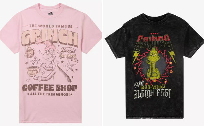 Dr Seuss How The Grinch Stole Christmas Coffee Shop T Shirt