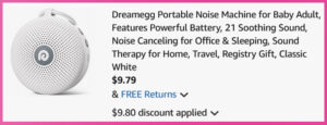 Dreamegg White Noise Machine Checkout Screen Dreamegg White Noise Machine Checkout Screen
