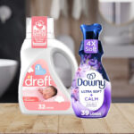 Dreft Stage 1 Newborn Baby Liquid Laundry Detergent and Downy Ultra Soft Fabric Softener