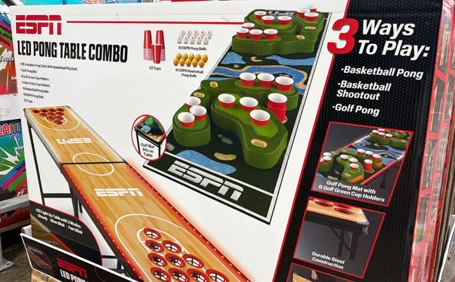 ESPN LED Combo Pong Table
