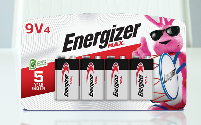Energizer MAX 9V 4 Pack