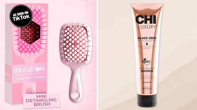 FHI Heat UNbrush Mini Detangler Brush and CHI Luxury Black Seed Oil Revitalizing Masque FHI Heat UNbrush Mini Detangler Brush and CHI Luxury Black Seed Oil Revitalizing Masque