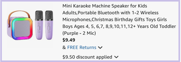 Feix G Mini Karaoke Machine Speaker Checkout Page