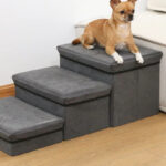 Folding Storage Stepper Pet Ladder For Dogs And Cats