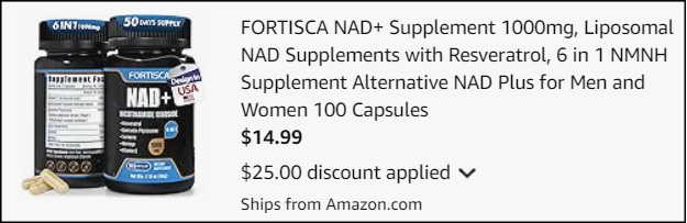 Fortisca NAD 1000mg Supplement Checkout