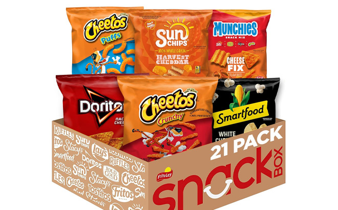 Frito Lay Cheesy Mix 21 Count Variety Pack