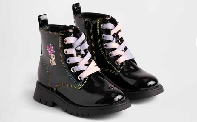 Gap × Disney Toddler Minnie Mouse Lace Up Boots