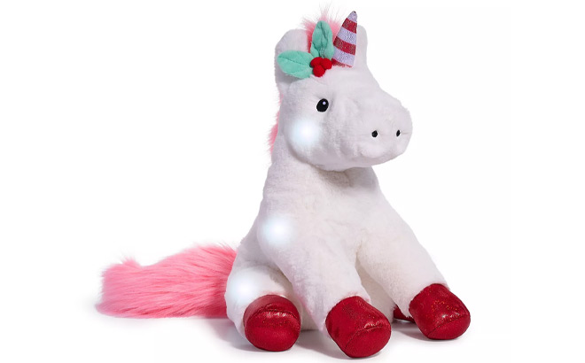 Geoffreys Toy Box Closeout Unicorn Glow Brights Toy Plush