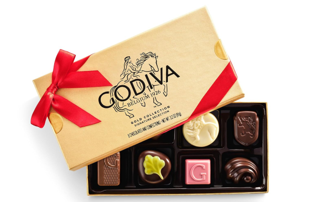 Godiva Red Bow Gold Assorted Chocolate Gift Box