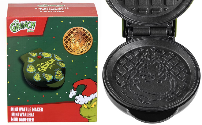 Grinch Mini Waffle Maker Grinch Mini Waffle Maker