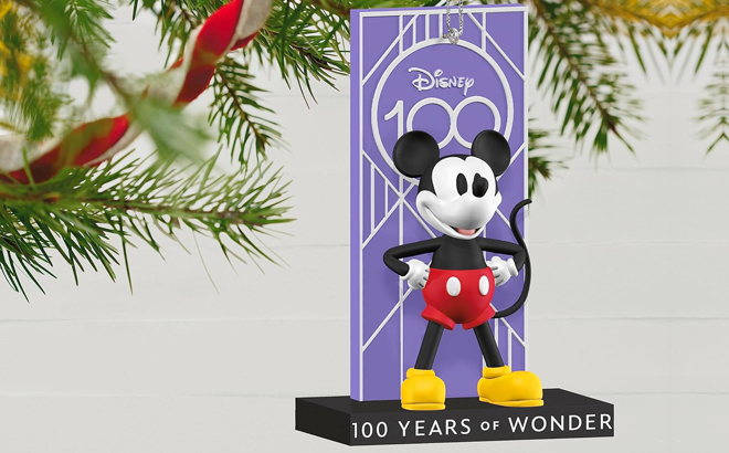 Hallmark Disney 100 Years of Wonder Mickey Mouse Christmas Ornament