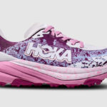 Hoka Speedgoat 6 Girls Grade School Shoe in Starlight Glow Lupine Color
