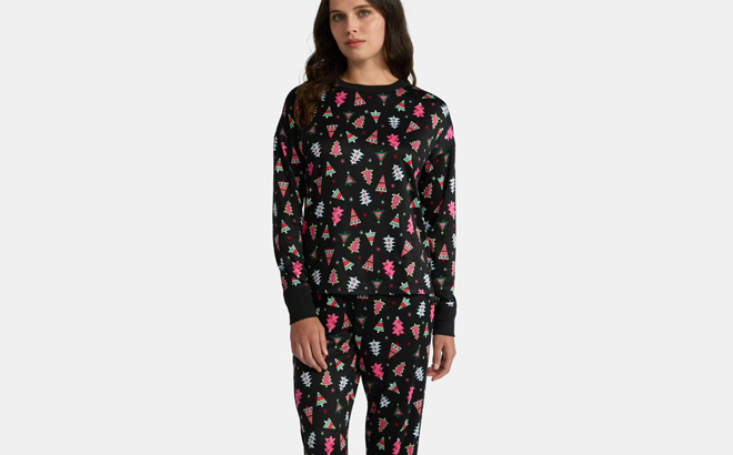 Holiday Time Womens Pajama 2 Piece Set