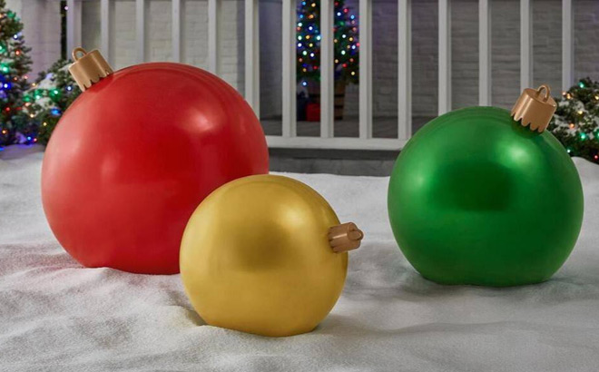 Home Accents Holiday Jumbo Inflatable Ornament Set