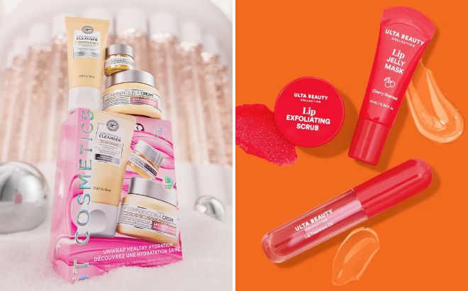 IT Cosmetics Unwrap Healthy Hydration Skincare Gift Set and ULTA Beauty Collection Cherry Crush Lip Treatment Kit IT Cosmetics Unwrap Healthy Hydration Skincare Gift Set and ULTA Beauty Collection Cherry Crush Lip Treatment Kit