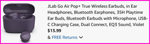 JLab Go Air Pop True Wireless Earbuds Checkout Screen JLab Go Air Pop True Wireless Earbuds Checkout Screen