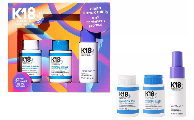 K18 Clean Streak Minis Hair Gift Set