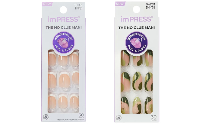 KISS Products imPRESS Press On Manicure Fake Nails 33ct and KISS Products imPRESS Fake Nails