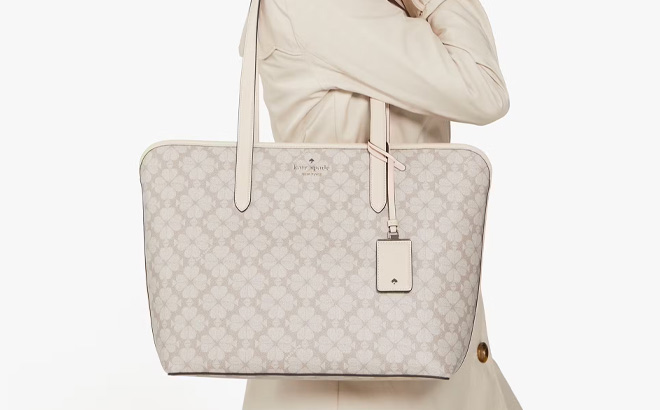 Kate Spade Outlet Signature Spade Flower Large Tote Kate Spade Outlet Signature Spade Flower Large Tote
