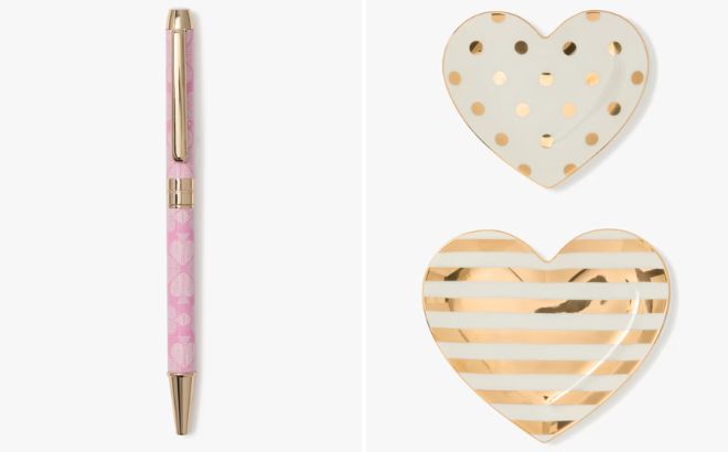 Kate Spade Outlet Spade Pen and Heart Dish