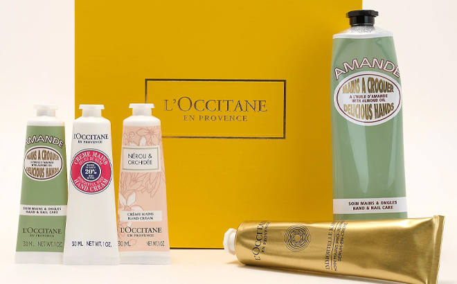 LOccitane 5 Piece Hand Cream Favorites Collection