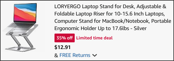 Laptop Stand at Checkout