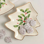 Lenox Holiday Tree Plate on a Table