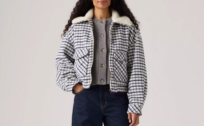 Levis Shrunken 90s Wool Trucker Jacket
