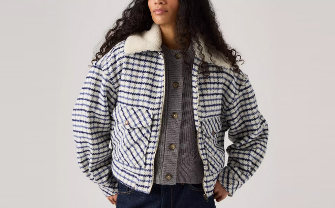 Levis Shrunken Wool Trucker Jacket