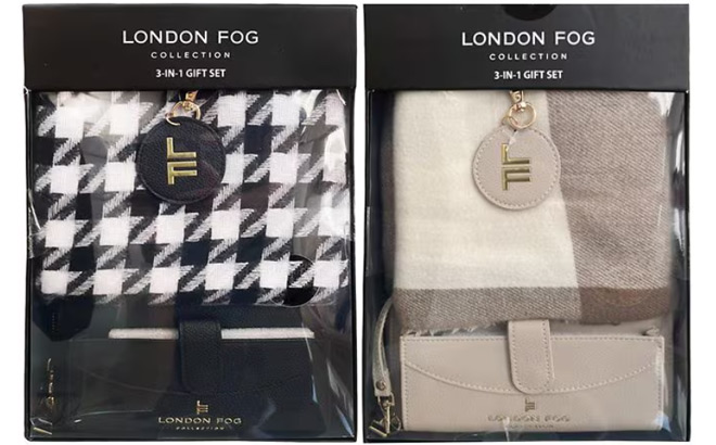 London Fog Wallet Scarf Keychain Gift Set