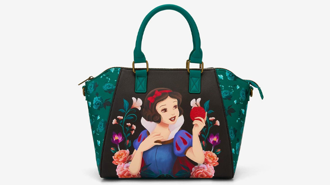 Loungefly Disney Snow White And The Seven Dwarfs Floral Satchel Bag Loungefly Disney Snow White And The Seven Dwarfs Floral Satchel Bag