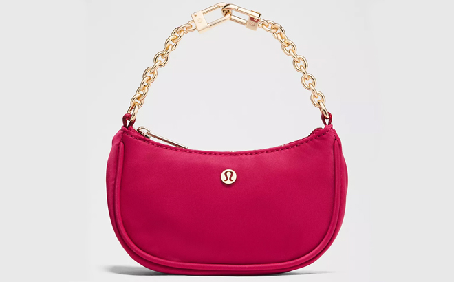 Lululemon City Essentials Nano Shoulder Bag in Berry Rumble
