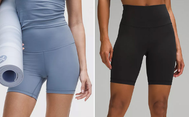 Lululemon Womens Align High Rise Shorts and Wunder Train High Rise Shorts