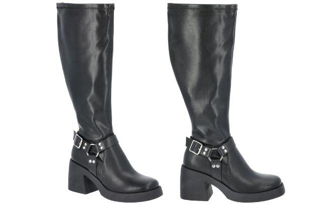 Madden NYC Womens Tall Buckle Boots Madden NYC Womens Tall Buckle Boots