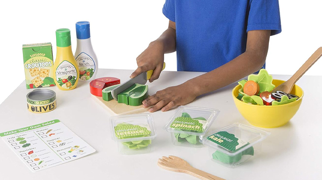 Melissa Doug Slice and Toss Salad Play Food Set Melissa Doug Slice and Toss Salad Play Food Set