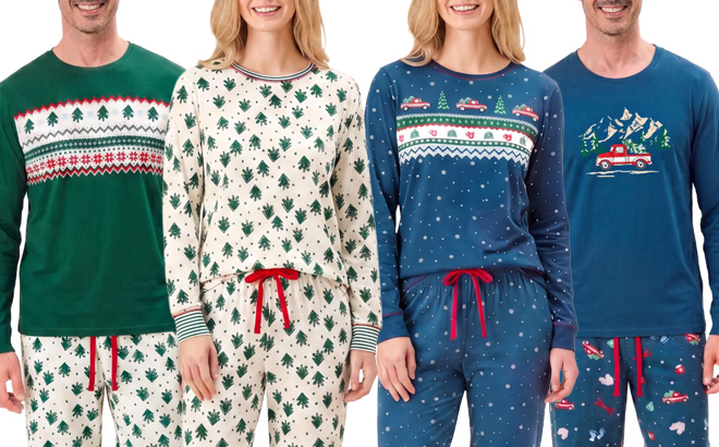 Members Mark Adult Holiday 2 Piece Pajama Sets Members Mark Adult Holiday 2 Piece Pajama Sets