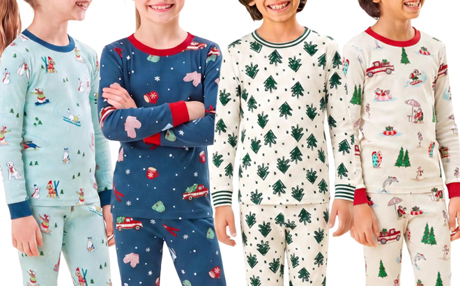 Members Mark Kids Holiday 2 Piece Pajama Set Members Mark Kids Holiday 2 Piece Pajama Set