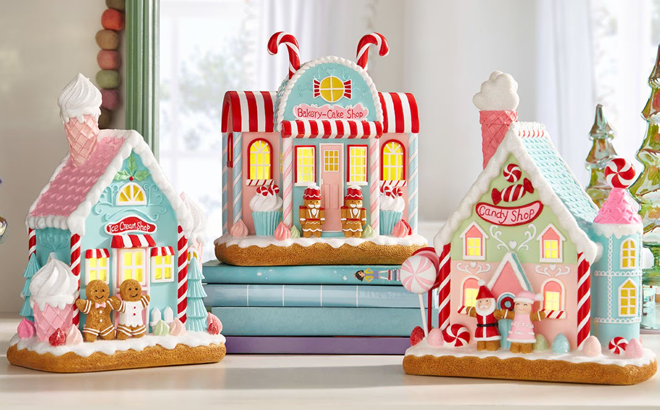 Members Mark Pre Lit Gingerbread Village Members Mark Pre Lit Gingerbread Village
