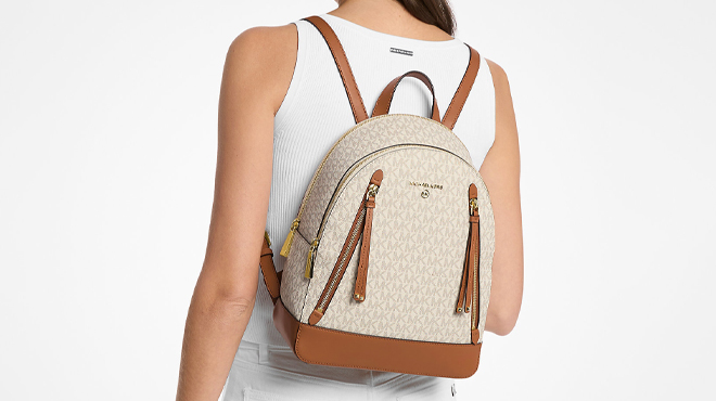 Michael Kors Brooklyn Medium Logo Backpack