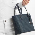 Michael Kors Outlet Jet Set Travel Extra Small Tote Bag in Navy Color