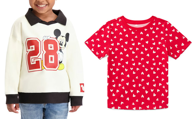 Mickey Mouse Toddler Boy Long Sleeve Rugby Shirt