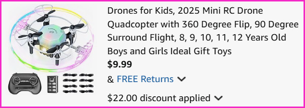 Mini Drone at Checkout
