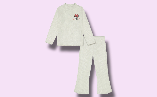 Minnie Mouse Toddler Girl Rib 2 Piece Legging Set