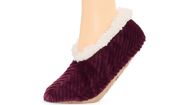 Mixit Chevron Cozy Womens 1 Pair Slipper Socks