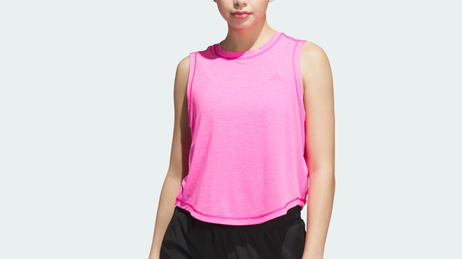 Model Wearing Adidas Top