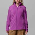 Model Wearing Columbia Fleece Jacket