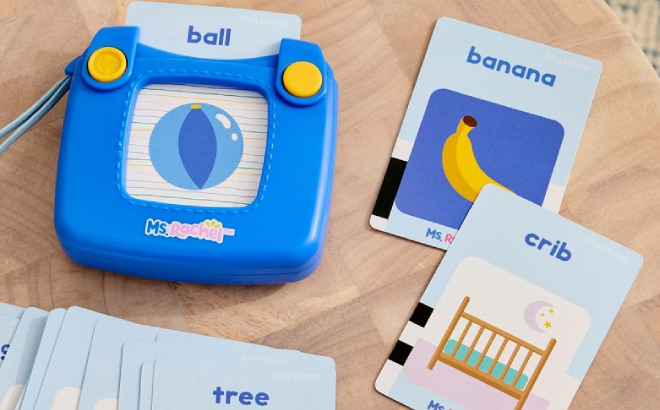 Ms Rachel First Words Talking Flash Cards with Electronic Reader