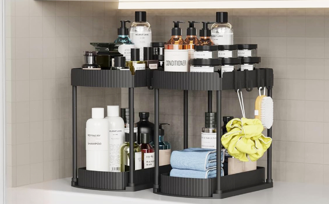 Multi Purpose Pull Out Storage Organizer 2 Pack Multi Purpose Pull Out Storage Organizer 2 Pack