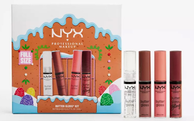 NYX Professional Makeup 4 Piece Butter Gloss Set NYX Professional Makeup 4 Piece Butter Gloss Set